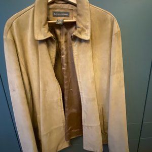 Suede Leather Jacket, Banana Republic, Size L